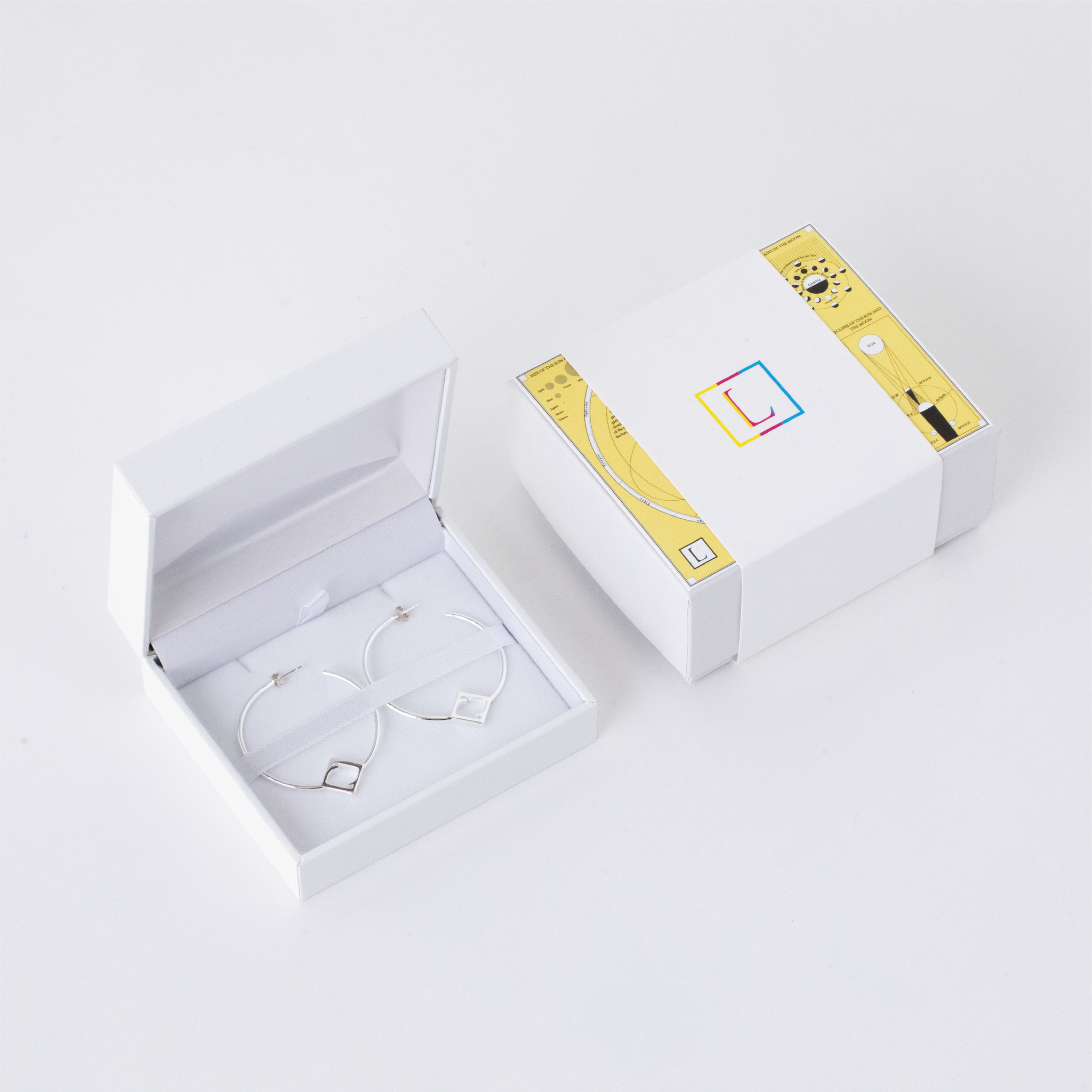 SQUARED L HOOP EARRINGS (フープピアス)