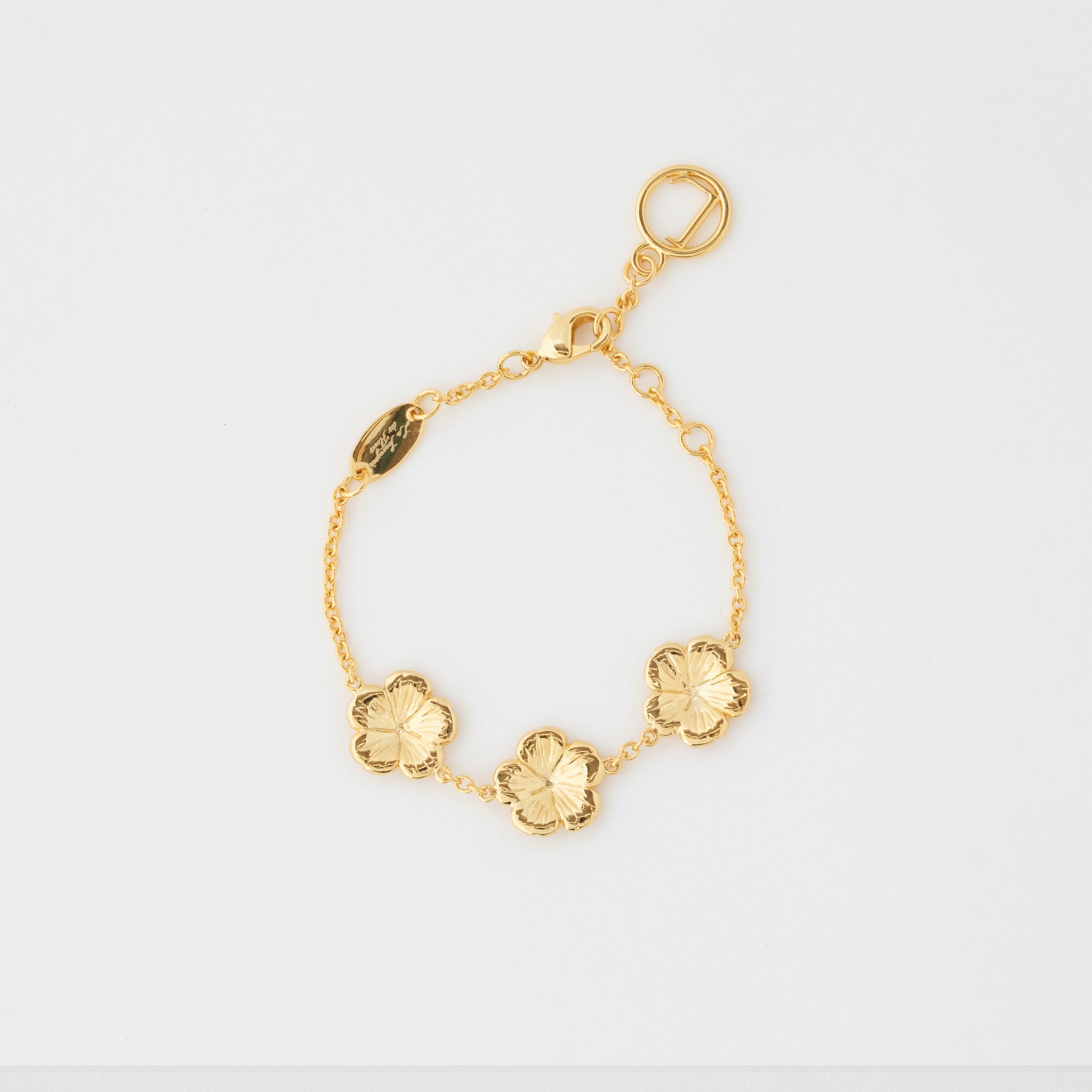 ROUND FLOWERS BRACELET K18 GOLD