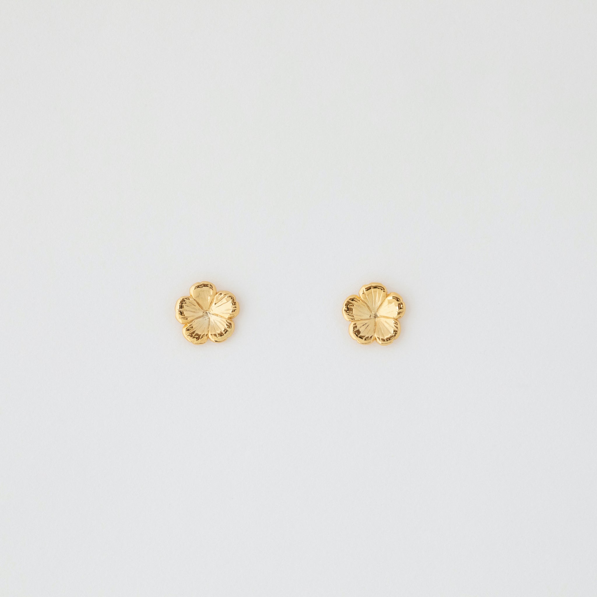 FLOWER EARRINGS K18 GOLD
